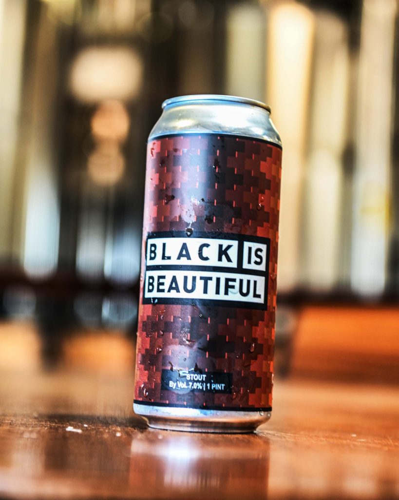 Black is beautiful beer can
